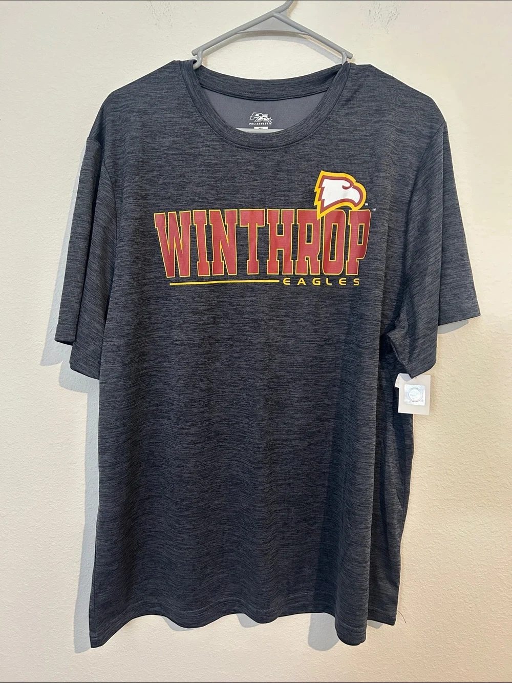 Winthrop Eagles Men's Charcoal Graphic Tee